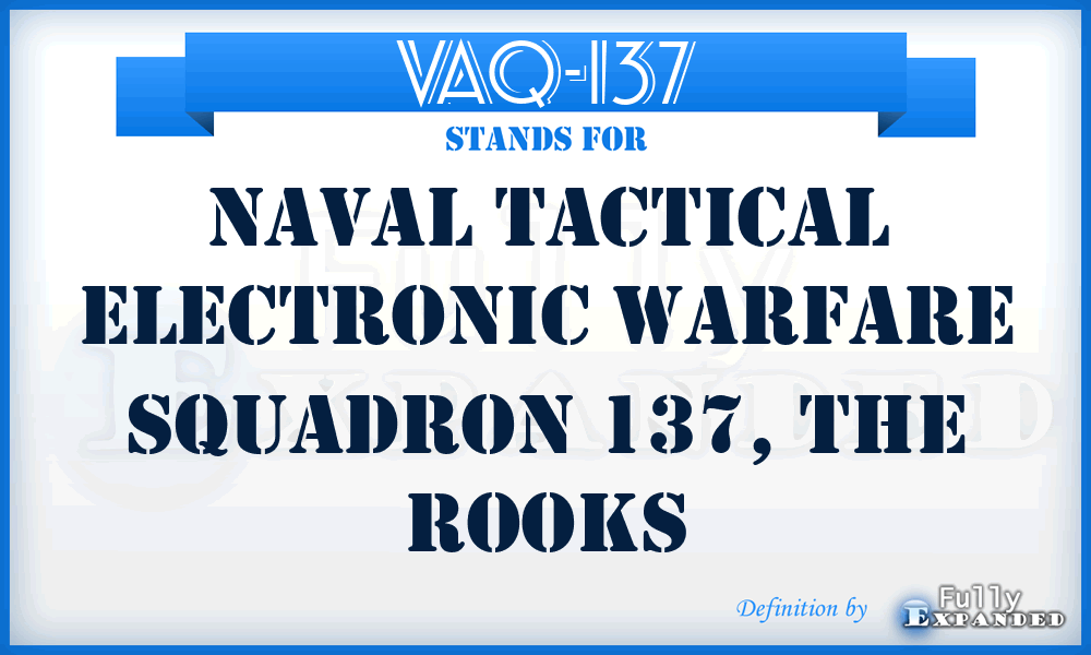 VAQ-137 - Naval Tactical Electronic Warfare Squadron 137, The Rooks