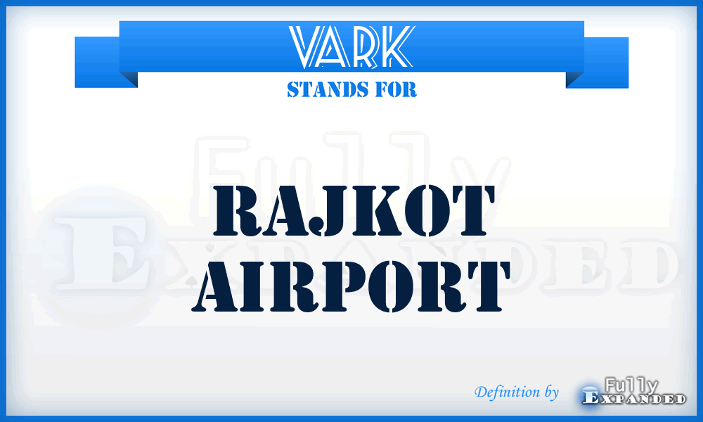VARK - Rajkot airport