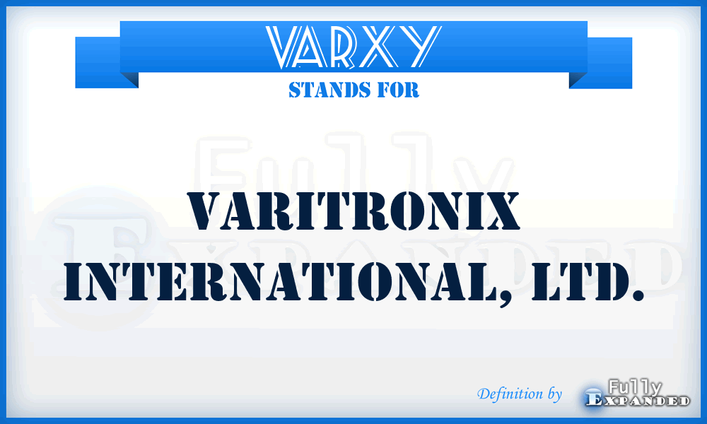 VARXY - Varitronix International, LTD.