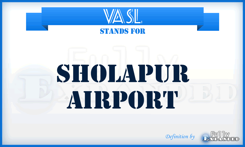 VASL - Sholapur airport