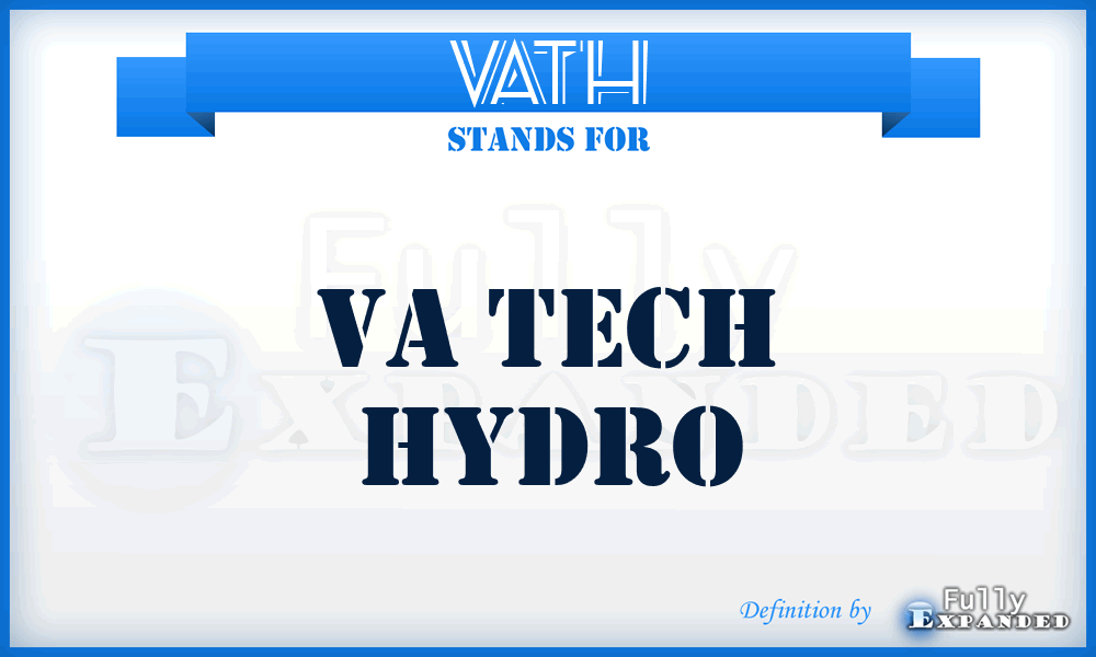 VATH - VA Tech Hydro