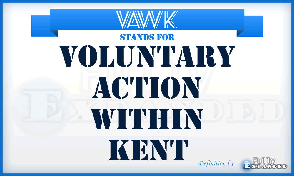 VAWK - Voluntary Action Within Kent