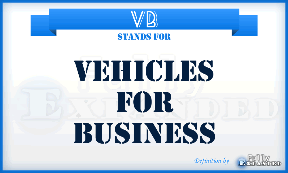 VB - Vehicles for Business