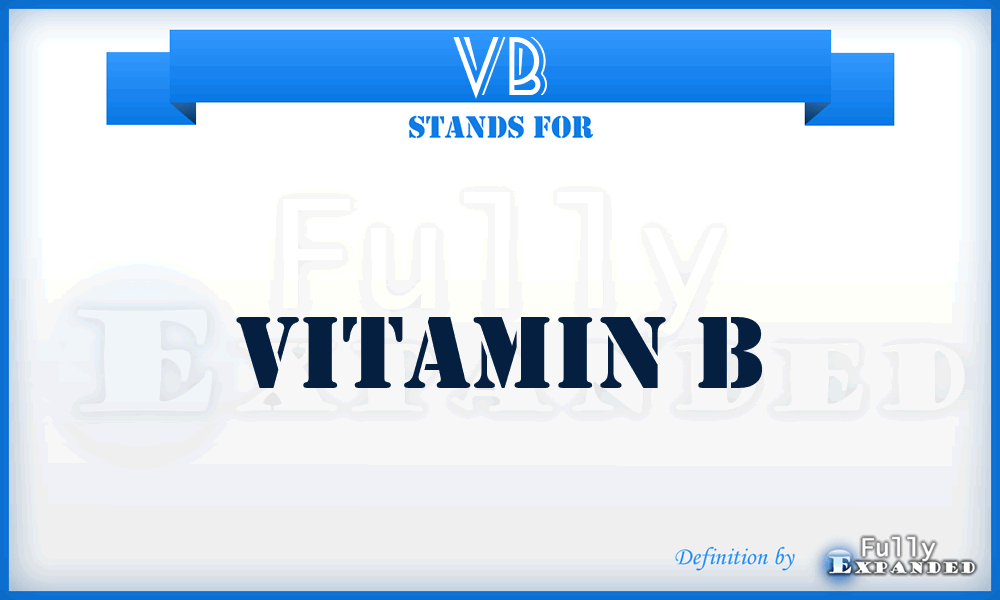 VB - Vitamin B