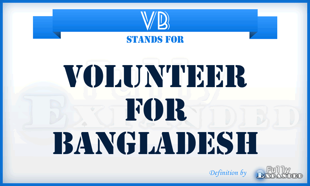 VB - Volunteer for Bangladesh