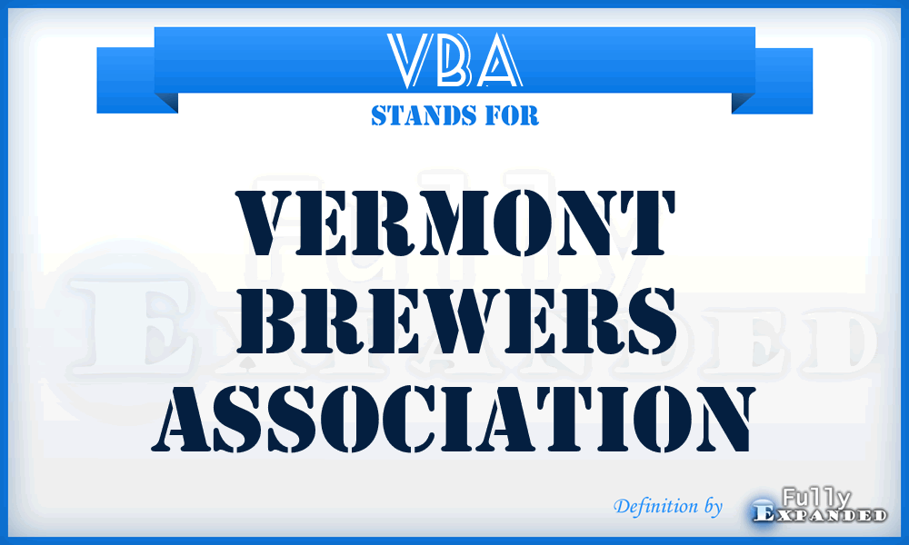 VBA - Vermont Brewers Association