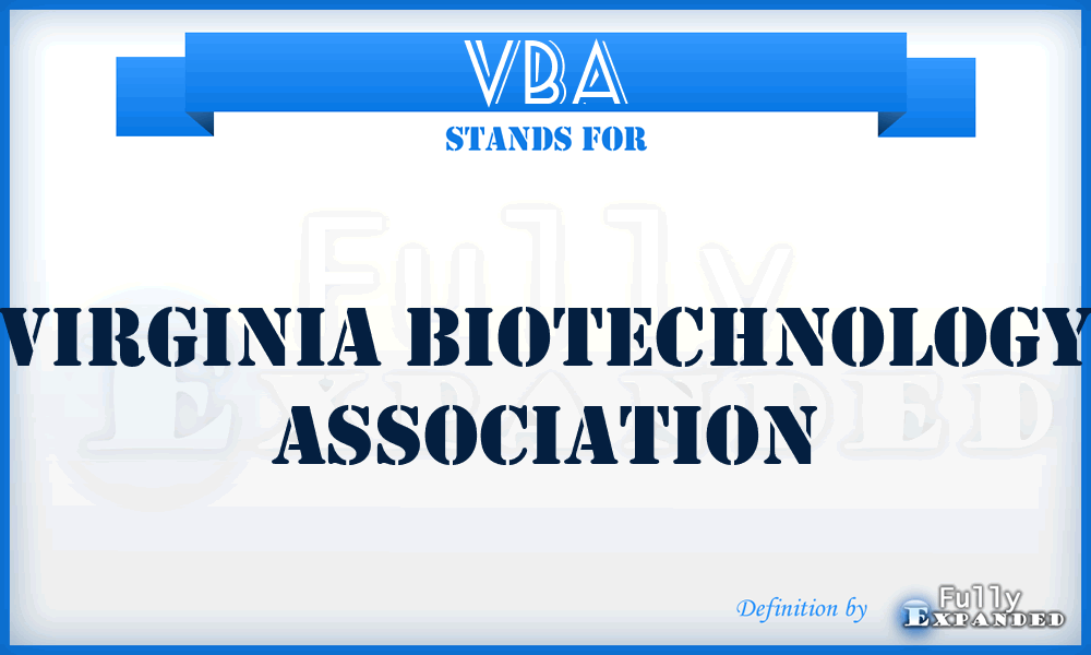 VBA - Virginia Biotechnology Association