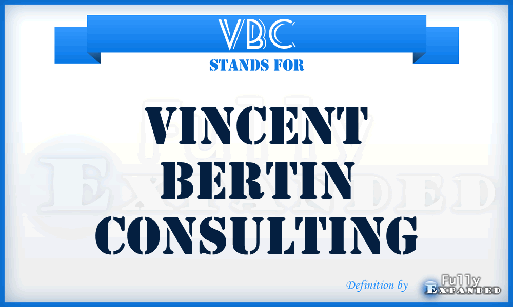 VBC - Vincent Bertin Consulting