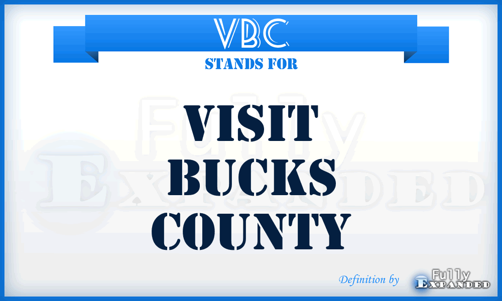 VBC - Visit Bucks County