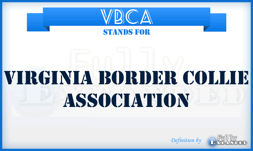 VBCA - Virginia Border Collie Association