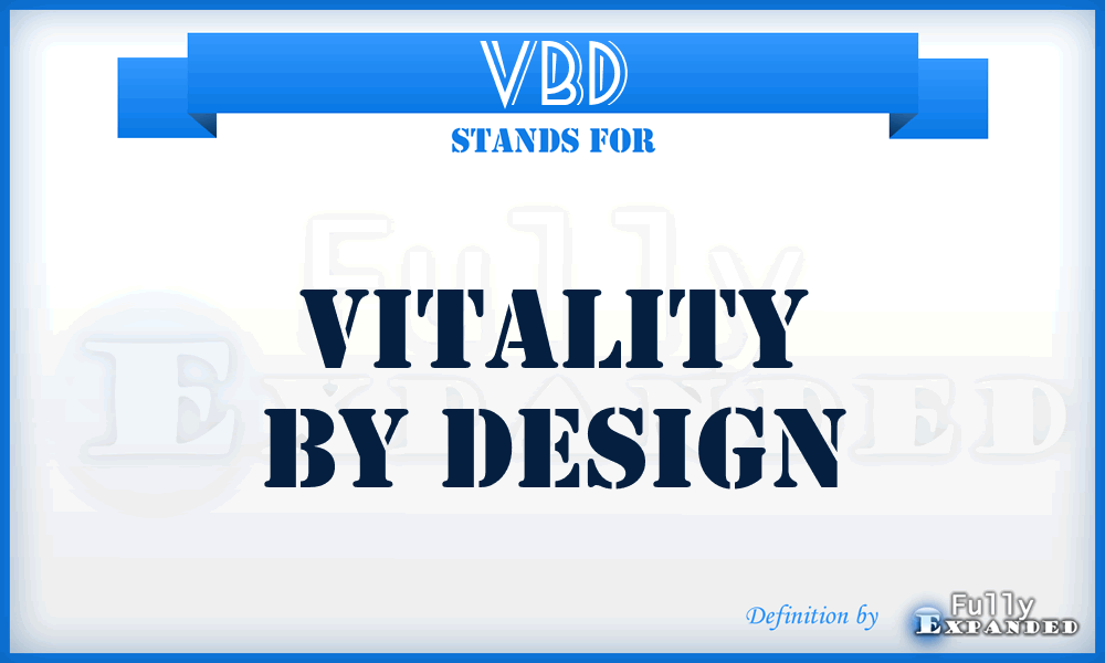 VBD - Vitality By Design
