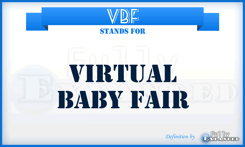 VBF - Virtual Baby Fair