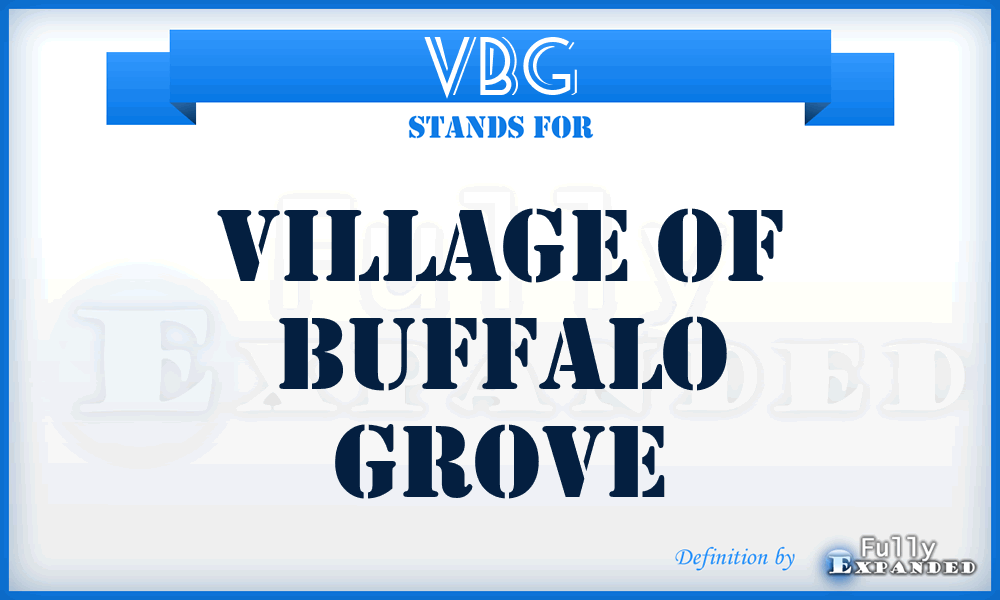 VBG - Village of Buffalo Grove