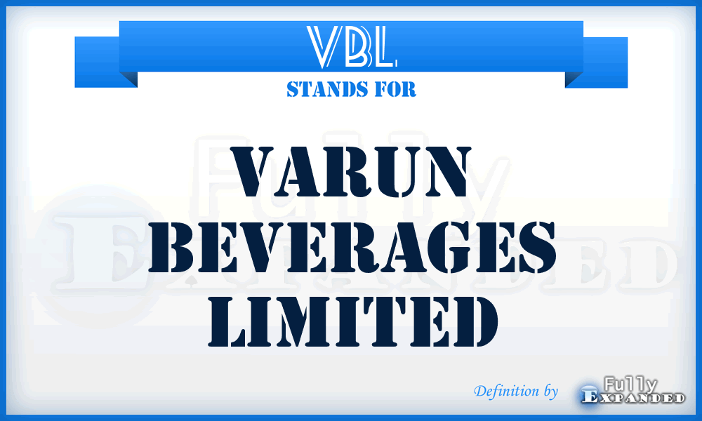 VBL - Varun Beverages Limited