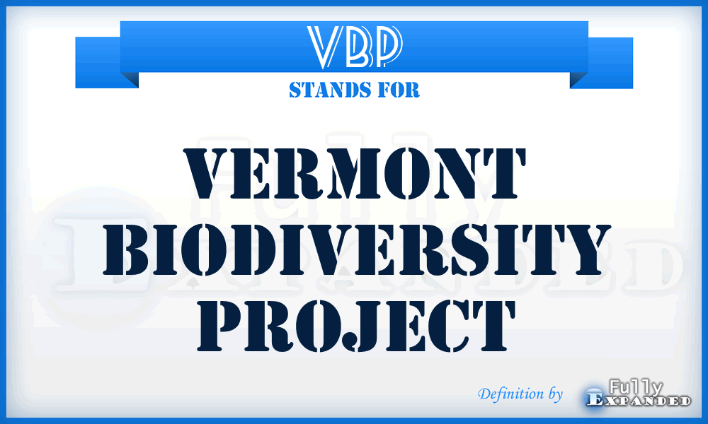 VBP - Vermont Biodiversity Project