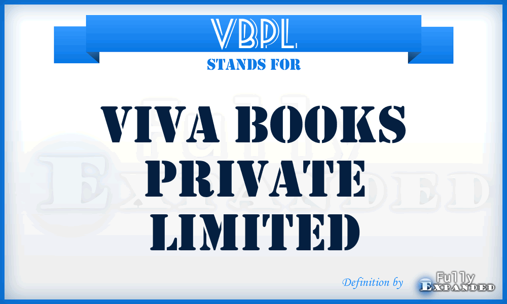VBPL - Viva Books Private Limited