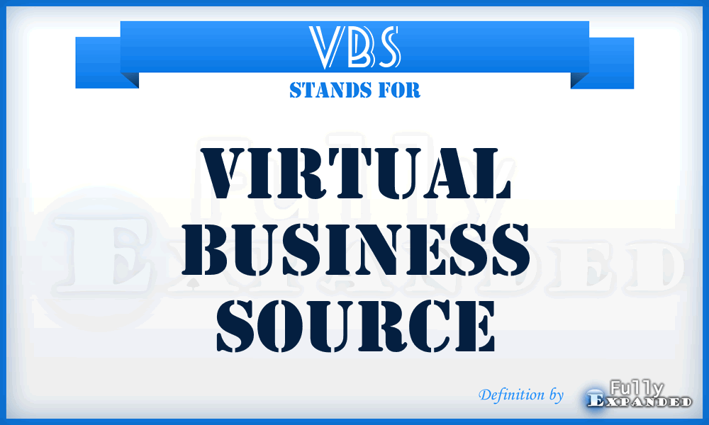 VBS - Virtual Business Source