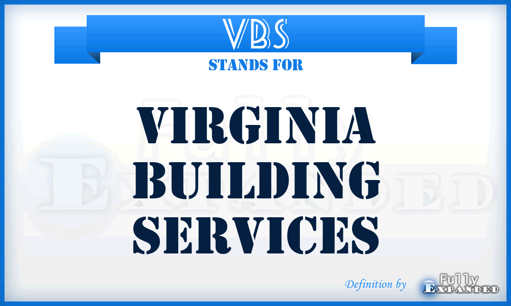 VBS - Virginia Building Services