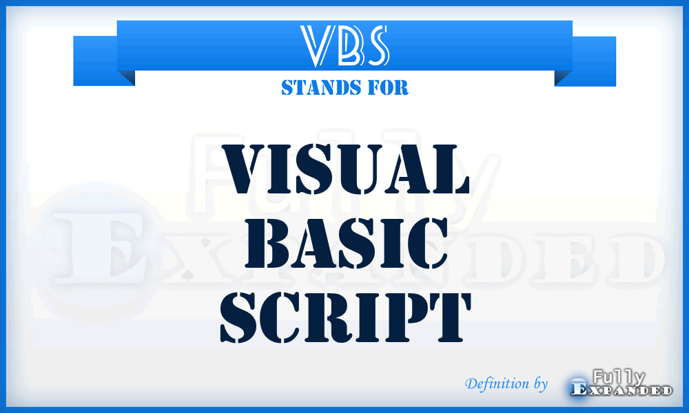 VBS - Visual Basic Script