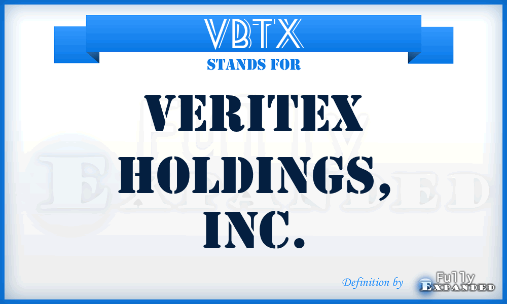 VBTX - Veritex Holdings, Inc.