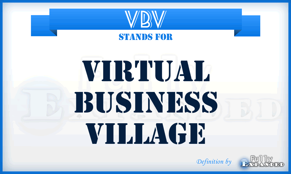 VBV - Virtual Business Village