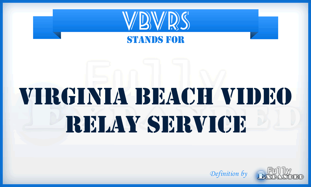 VBVRS - Virginia Beach Video Relay Service