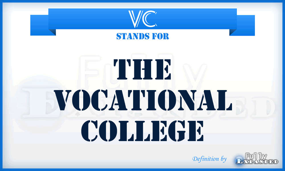 VC - The Vocational College