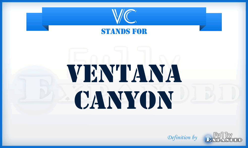 VC - Ventana Canyon