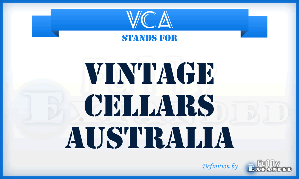 VCA - Vintage Cellars Australia