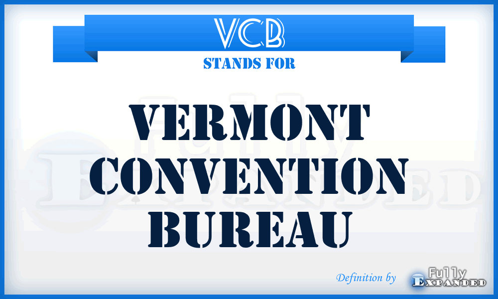 VCB - Vermont Convention Bureau