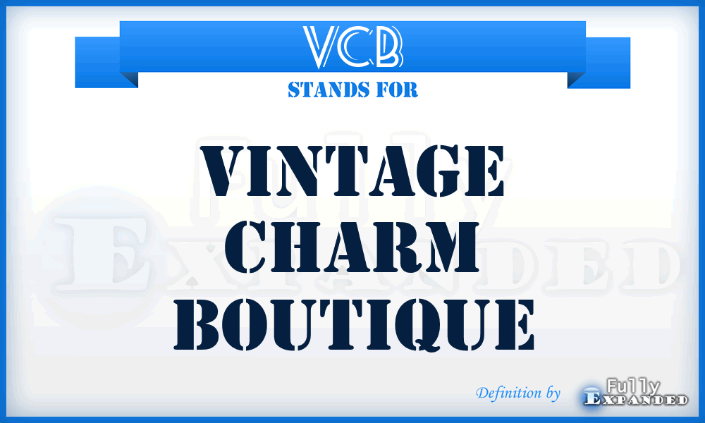 VCB - Vintage Charm Boutique