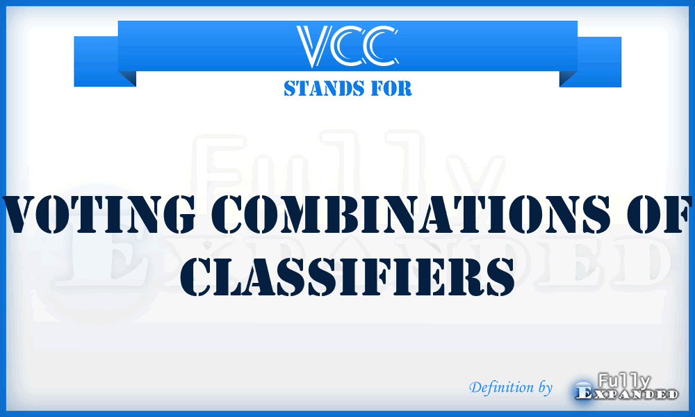 VCC - Voting Combinations Of Classifiers