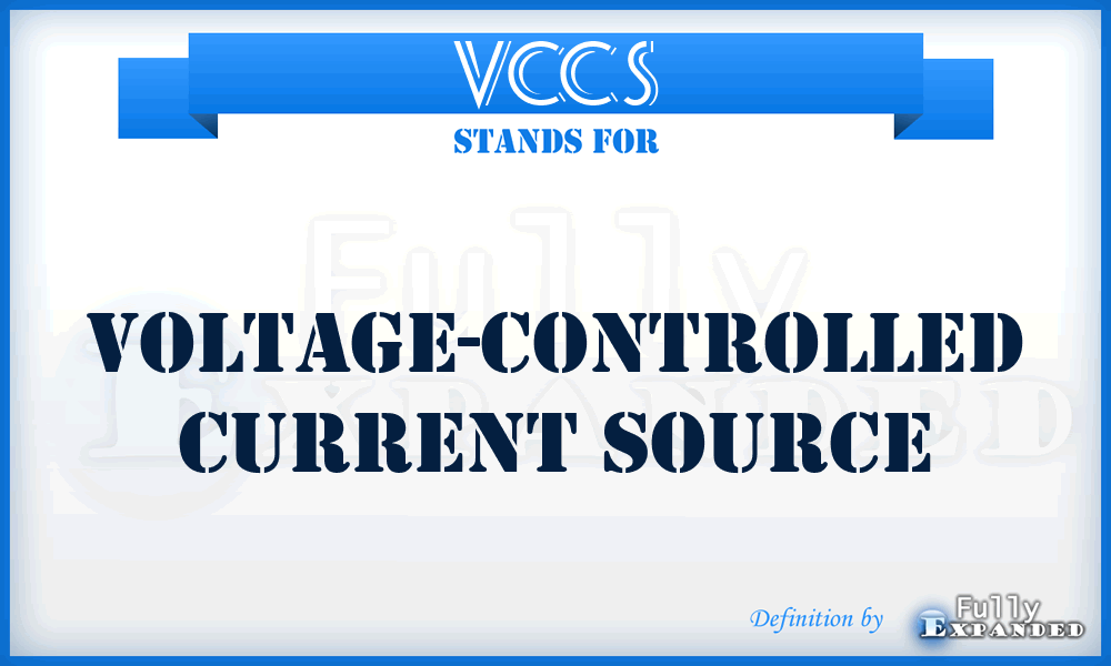 VCCS - voltage-controlled current source