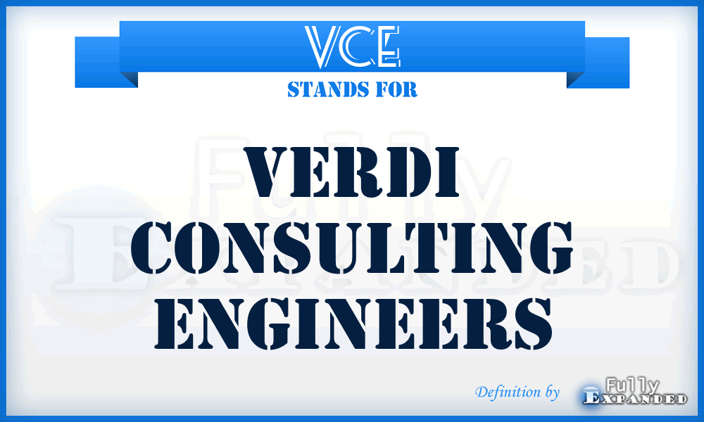 VCE - Verdi Consulting Engineers