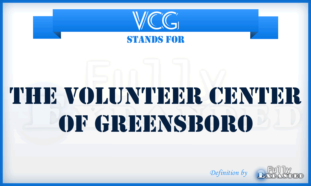 VCG - The Volunteer Center of Greensboro