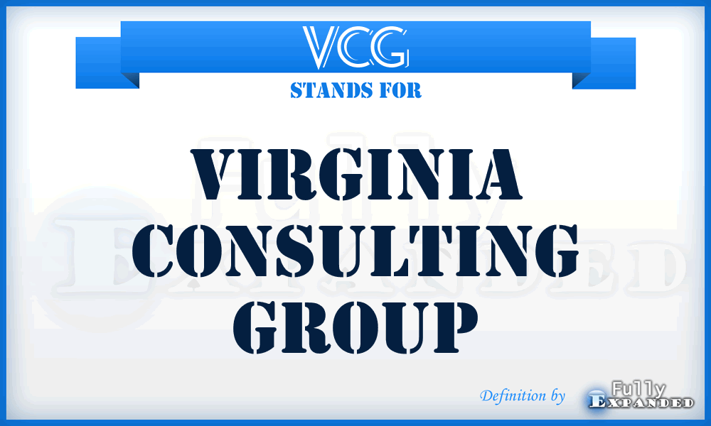 VCG - Virginia Consulting Group