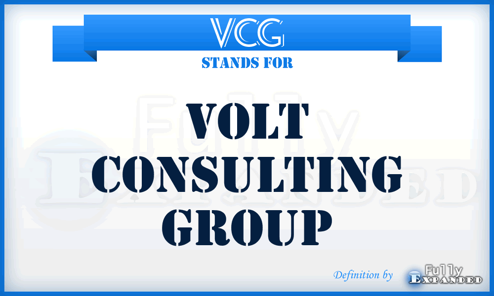 VCG - Volt Consulting Group