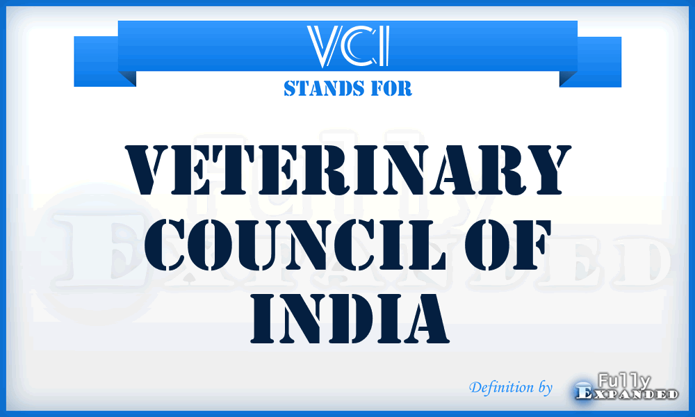 VCI - Veterinary Council of India