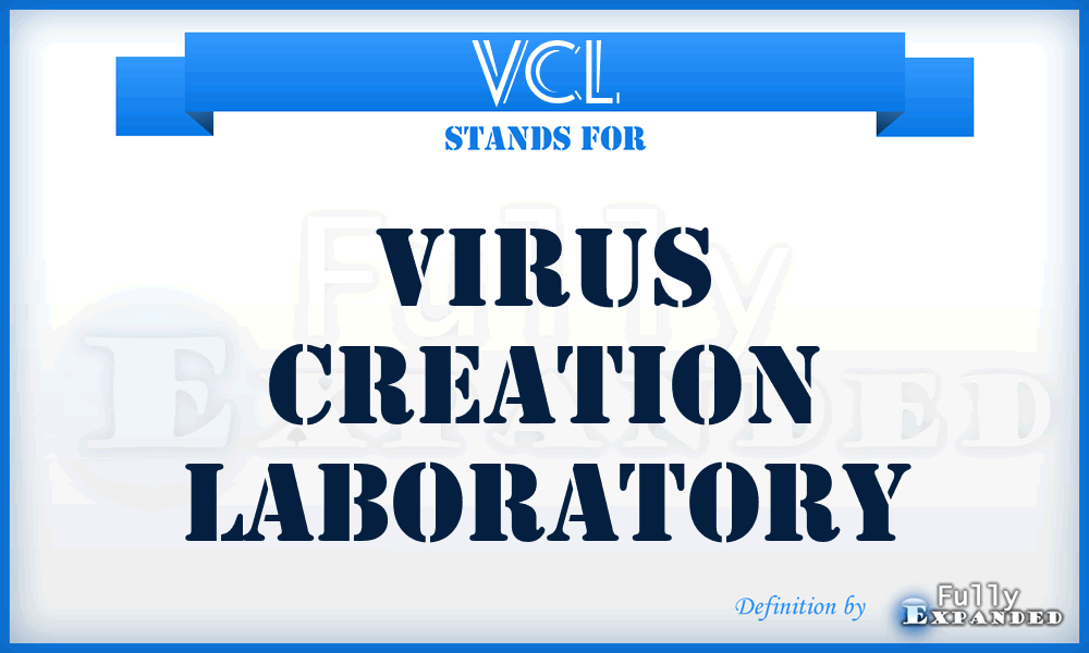 VCL - Virus Creation Laboratory