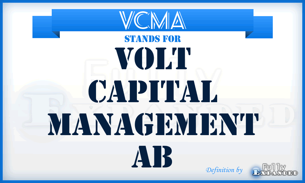 VCMA - Volt Capital Management Ab