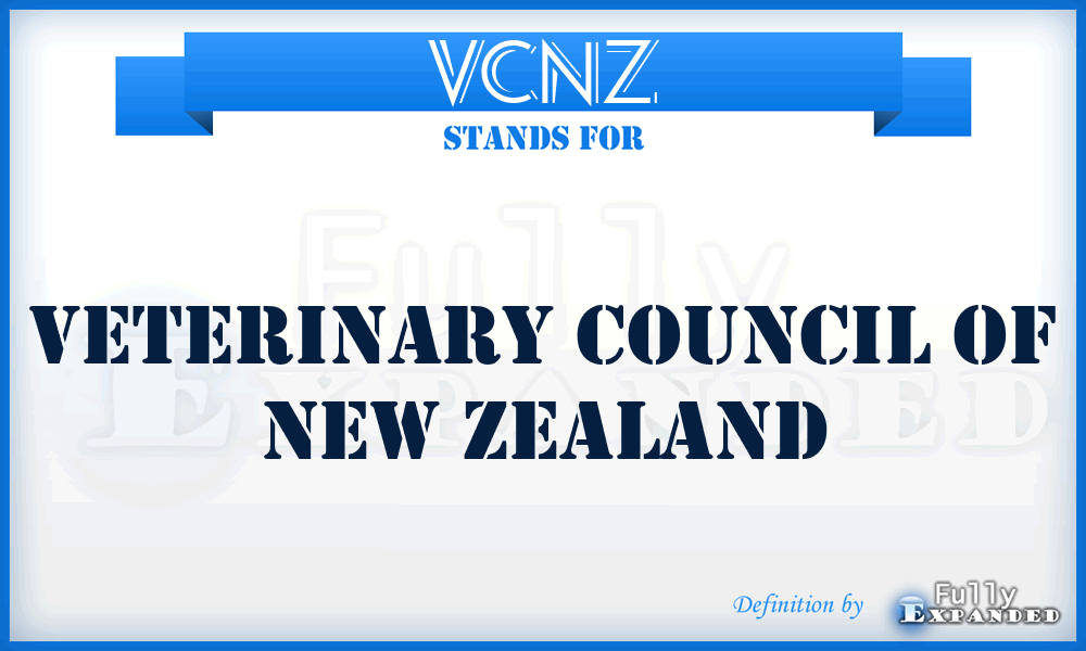 VCNZ - Veterinary Council of New Zealand