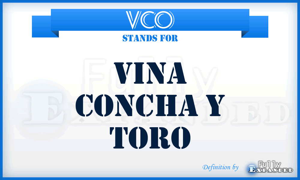 VCO - Vina Concha Y Toro