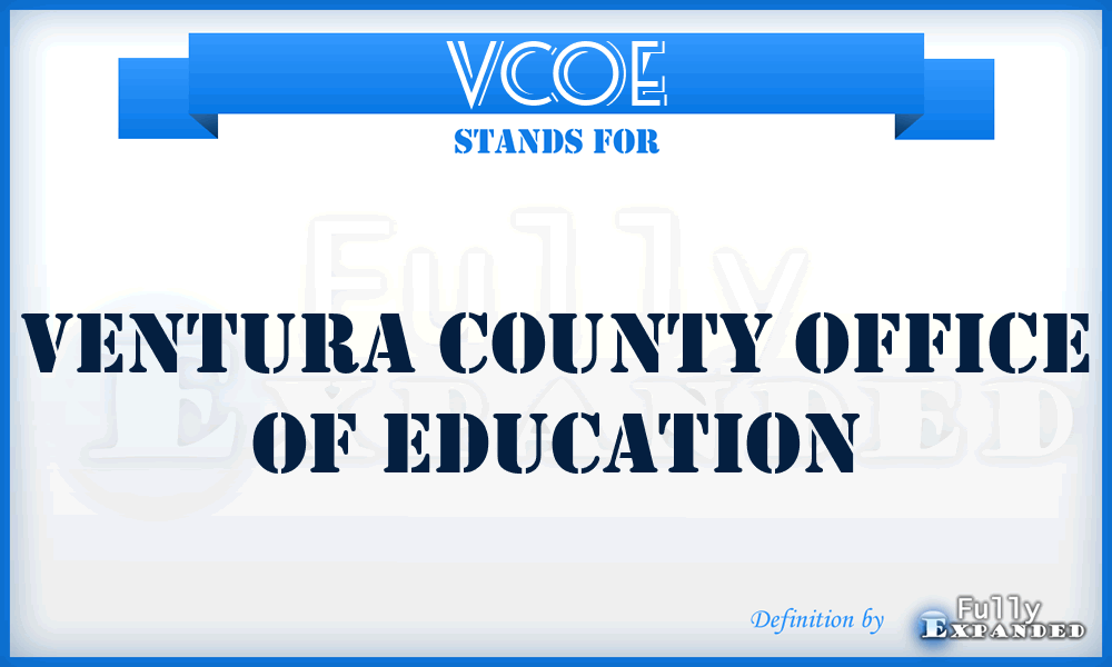 VCOE - Ventura County Office of Education