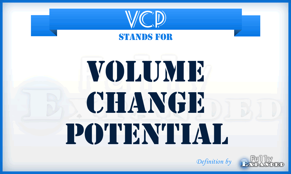 VCP - Volume Change Potential