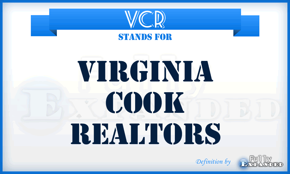 VCR - Virginia Cook Realtors