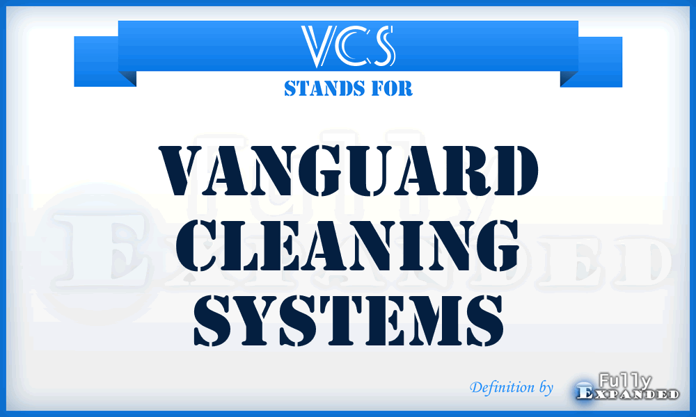 VCS - Vanguard Cleaning Systems