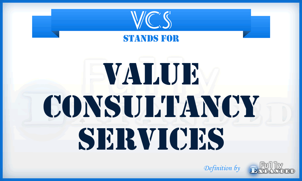 VCS - Value Consultancy Services