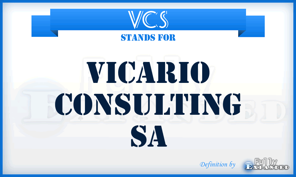 VCS - Vicario Consulting Sa
