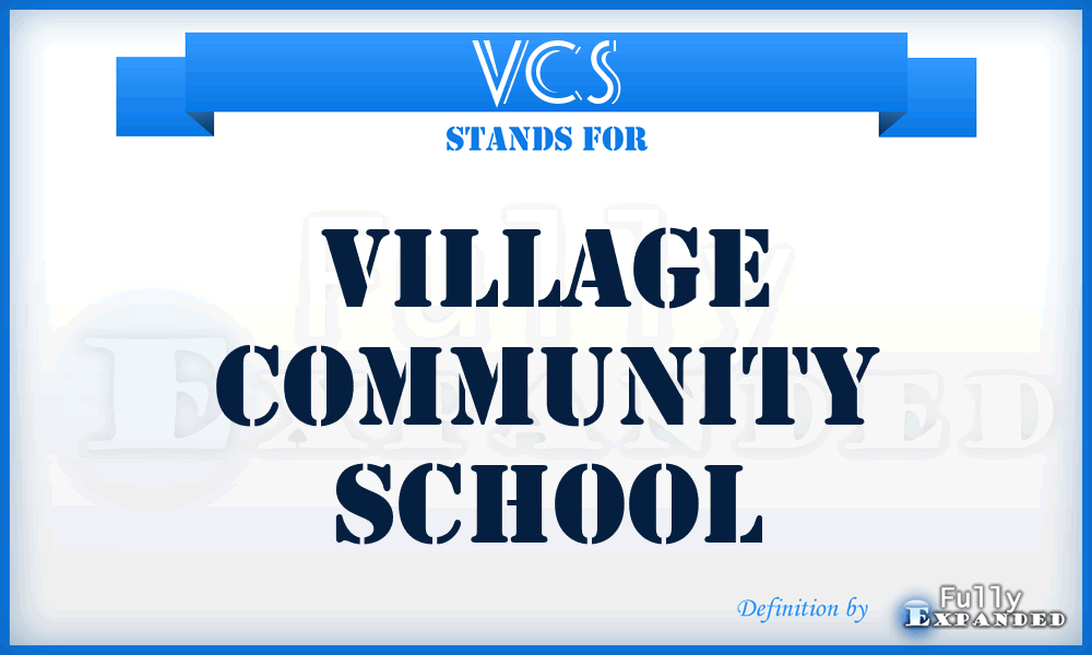 VCS - Village Community School