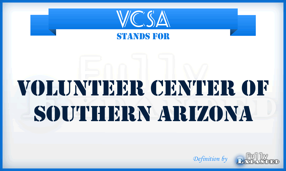 VCSA - Volunteer Center of Southern Arizona